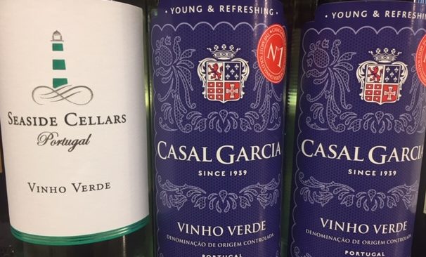 3 Vinho Verde wine bottles