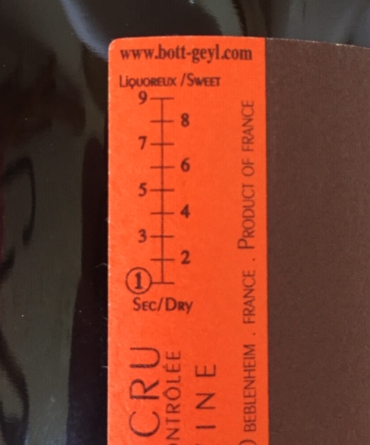 dry-sweet indicator scale